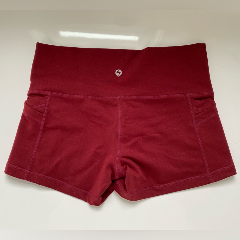 POPFLEX Pop Shorts in Cabernet size 8 (small)